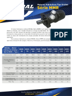 Série MMR Série MMR: Motores Hidráulicos Tipo Orbital