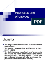 Phonetics and Phonology