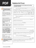 Opinion Essay Information Gap Activities Worksheet Templates Lay 112577