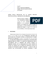 Escrito Solicitando Elevación de Actuados A Fiscalía Superior