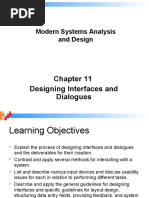 Designing Interfaces and Dialogues: Modern Systems Analysis and Design