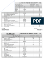 Bill of Material Smidnya Technologies PVT LTD: Project / Ticket Number Project /ticket Name