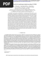 A Mathematical Model For The Spatiotemporal Epidemic Spreading of COVID19