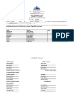 Formulario de Formacion de Comite de Curso