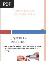 Diabetes en Odontologia