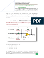 CLASE - Amplificador Operacional Sumador