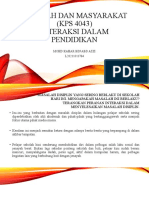 Sekolah Dan Masyarakat - Forum 1