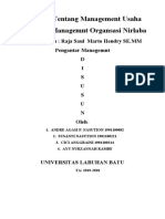 Makalah Tentang Management Usaha Kecil Dan Managemnt Organsasi Nirlaba