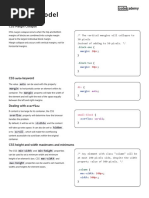 Learn CSS - The Box Model Cheatsheet - Codecademy