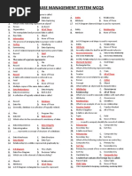 Database Management System MCQS: Attributes