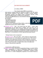 Evolution of Human Resource Management