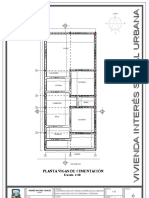 Planta Vigas de Cimentación: Escala 1:50