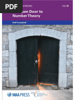 (AMS - MAA Textbooks Volume 39) Campbell, Duff - An Open Door To Number Theory-Mathematical Association of America (2018)