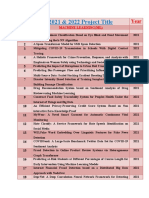 2021 and 2022 Python IEEE Projects List