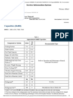 Capacities (Refill) : Operation and Maintenance Manual