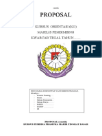 Contoh Proposal Kursus Orientasi