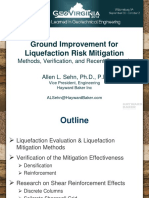 Ground Improvement For Liquefaction Risk Mitigation: Methods, Verification, and Recent Research Allen L. Sehn, PH.D., P.E