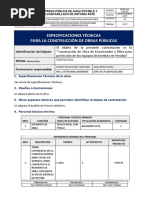 F-AD-03 Formato Especificaciones Tecnicas Obras