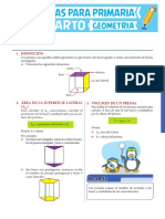 Área y Volumen Del Prisma Recto para Cuarto de Primaria