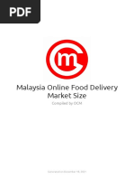 Malaysia Online Food Delivery Market Size