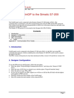 Connecting Uniop To The Simatic S7-200: Tech-Note