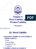 Strict Liability and Product Liability