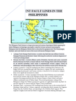 Different Fault Lines in The Philippines