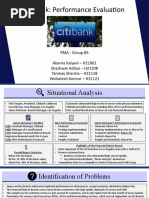 Citibank: Performance Evaluation