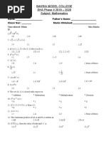 Chapter 1 - 2 Maths X