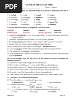 THE FIRST TERM TEST (E10) - No.5 