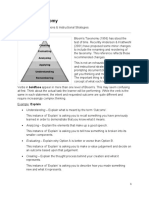 Bloom's Taxonomy Handout