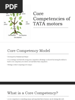 Core Competencies of TATA Motors