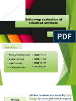 Bottom Up Evalution of Inherited Attributes - Group 7