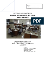 Petunjuk Praktikum Fisika Mekanika Fluida Dan Panas