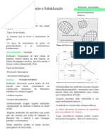 Nucleação e Solidificação