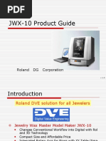 JWX-10 Product Guide: Roland DG Corporation