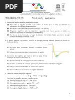 Ficha de Trabalho - Ligacao Quimica