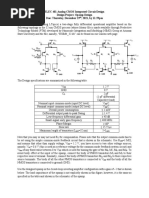 ELEC 401 Analog CMOS Integrated Circuit Design Design Project: Opamp Design Due: Thursday, December 23, 2021, by 11:59pm