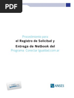 Procedimiento para El Registro de Solicitud y Entrega de Netbooks Conectar Igualdad - (Versión Anterior) - Ver Manual de Directivos