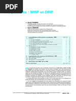 AG 5 110 Flux Poussés - MRP Et DRP 2000