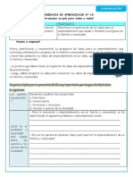 COMUNICACIÓN Elaboramos Un Plan para Comunicar Nuestras Ideas de Emprendimiento