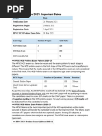 HPSC HCS Exam 2021: Important Dates