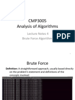 Lecture Notes 4 Brute Force Algorithms