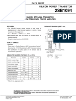 Silicon Power Transistor: Data Sheet