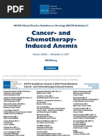 Anemia NCCN 2018