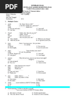 Lembar Soal: Penilaian Akhir Semester (Pas)