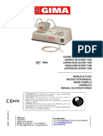 Aspirador de Secreciones de Sobremesa - Gima Super Tobi - Manual de Instrucciones