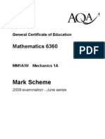 Mark Scheme: Mathematics 6360