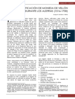 La Falsificación de Moneda de Vellón Durante Los Austrias (1516-1700)