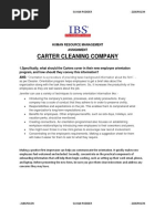 Carter Cleaning Company: Human Resource Management Assignment